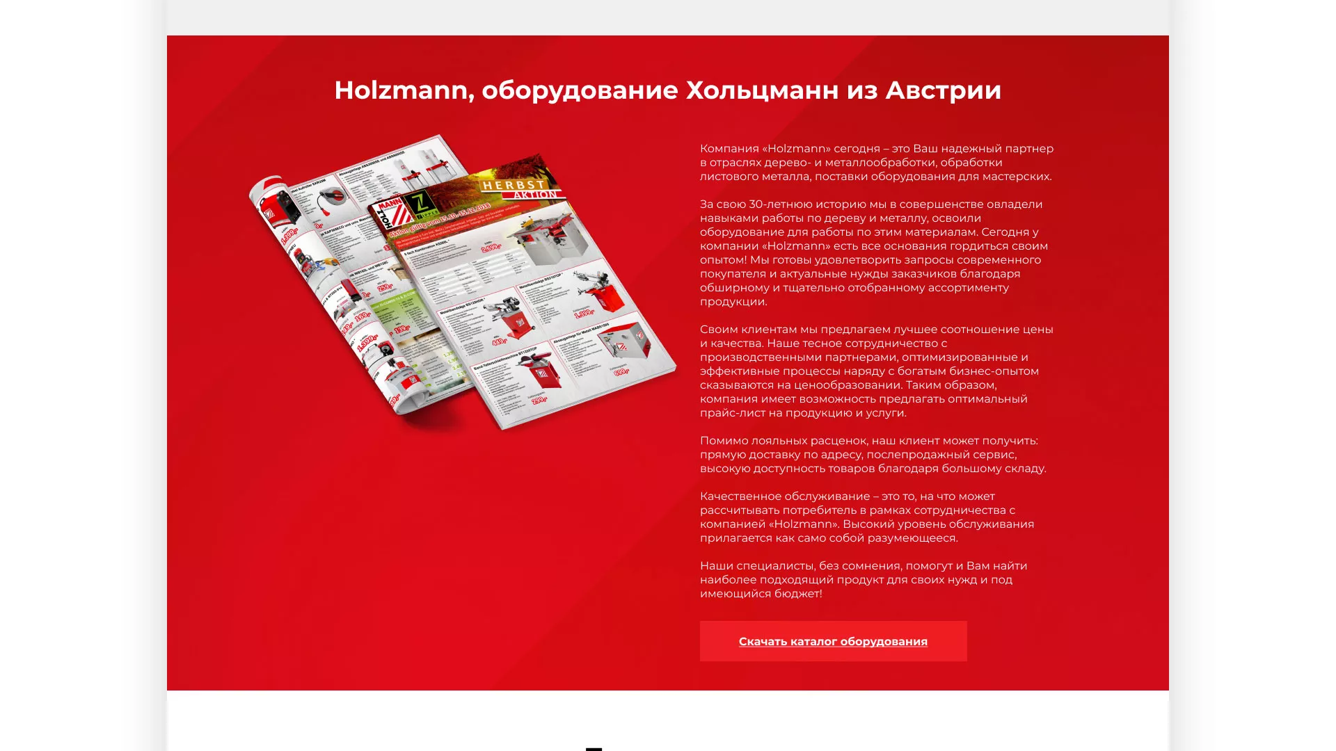 Создание сайта компании «HOLZMANN Maschinen GmbH» в Рубцовске